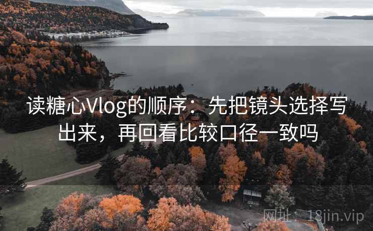 读糖心Vlog的顺序：先把镜头选择写出来，再回看比较口径一致吗
